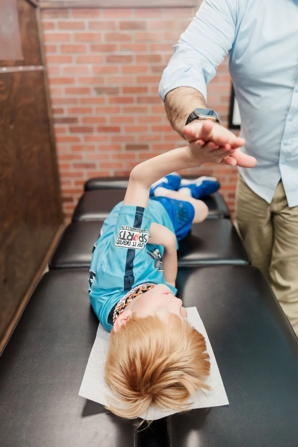 High-five’s to the doctor for a rocking adjustment!