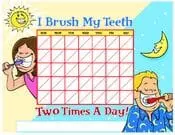 Color Brushing Chart - Pediatric Dentist in Norwich, VT and Lebanon, NH