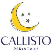 round pediatrics logo with moon and stars