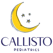round pediatrics logo with moon and stars