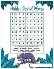 hidden dental words
