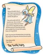 Tooth Fairy Letter - Pediatric Dentist in Norwich, VT and Lebanon, NH