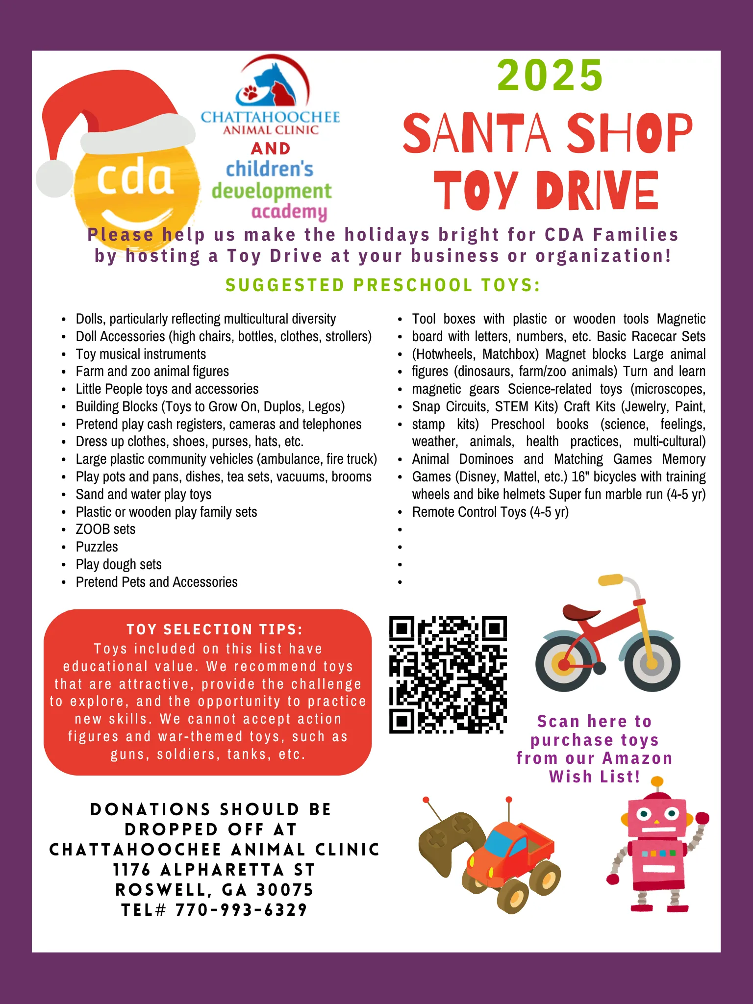 Toy Drive CDA 2025