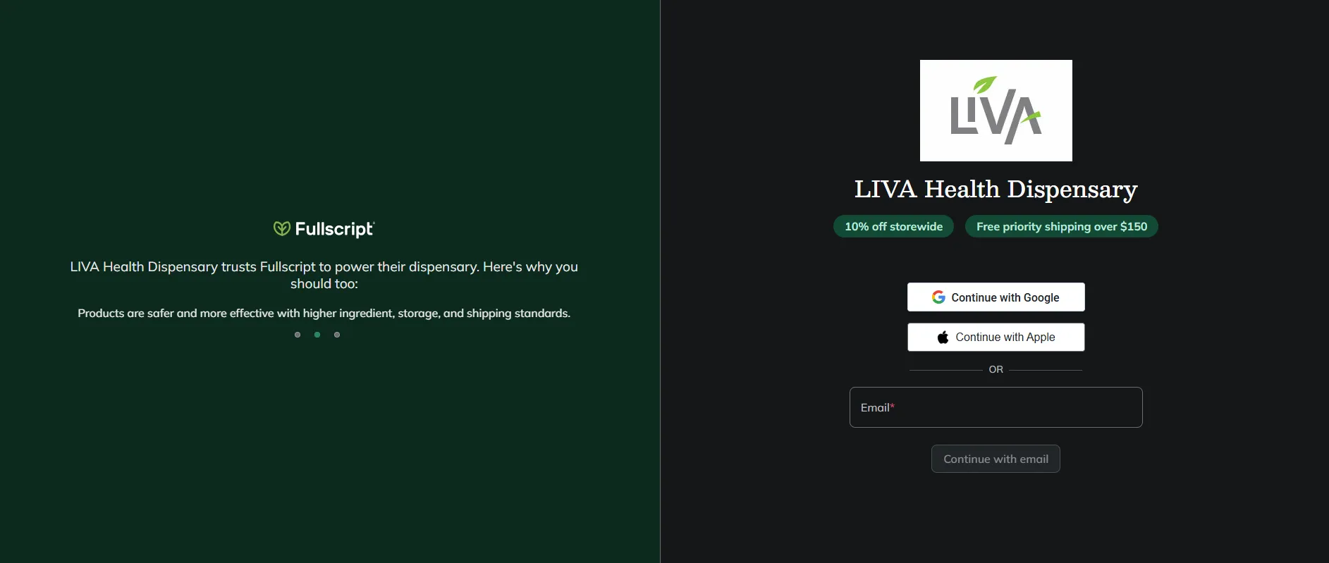 Fullscript Screenshot