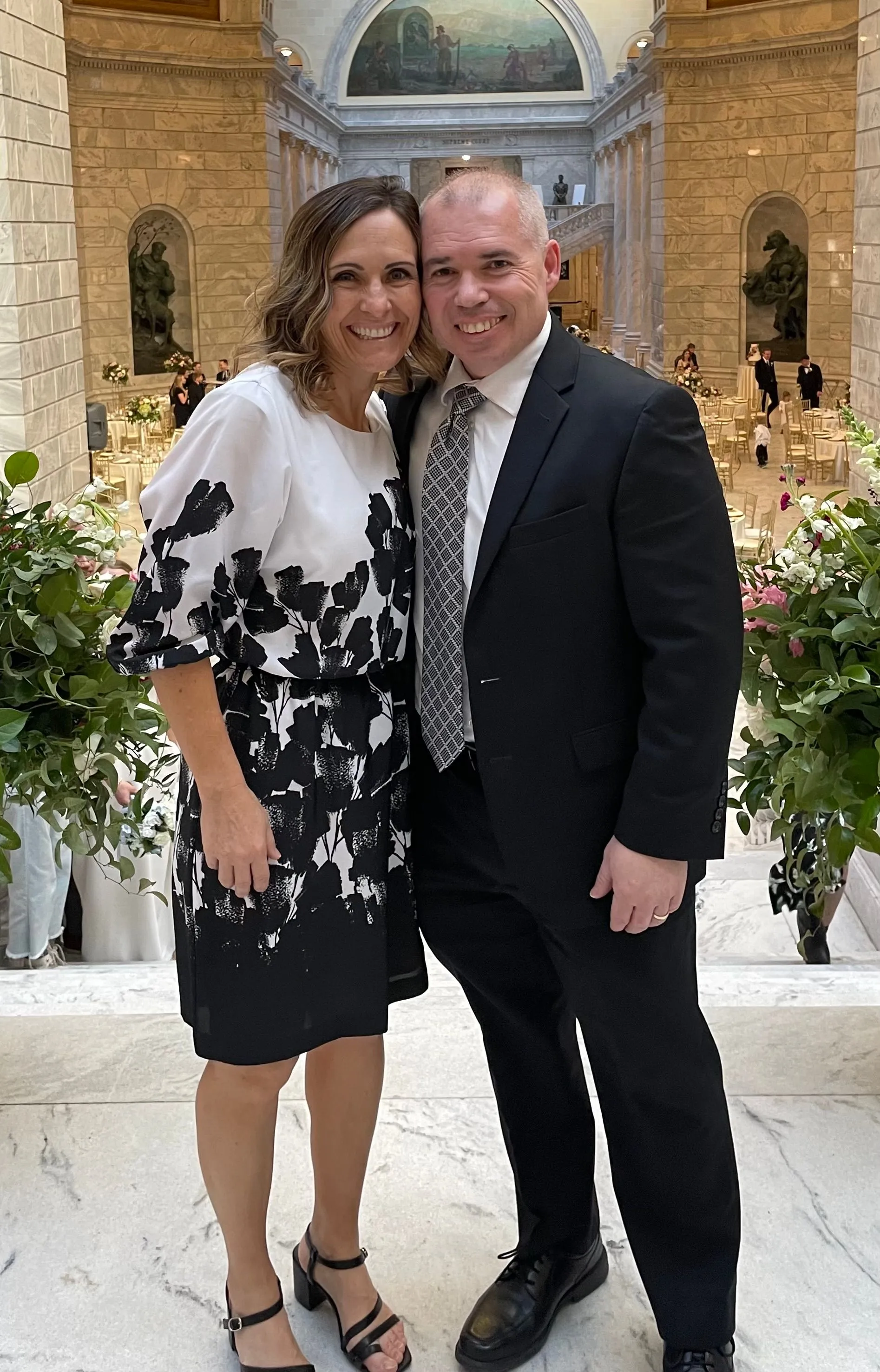 MOM AND DAD DRESSED UP 