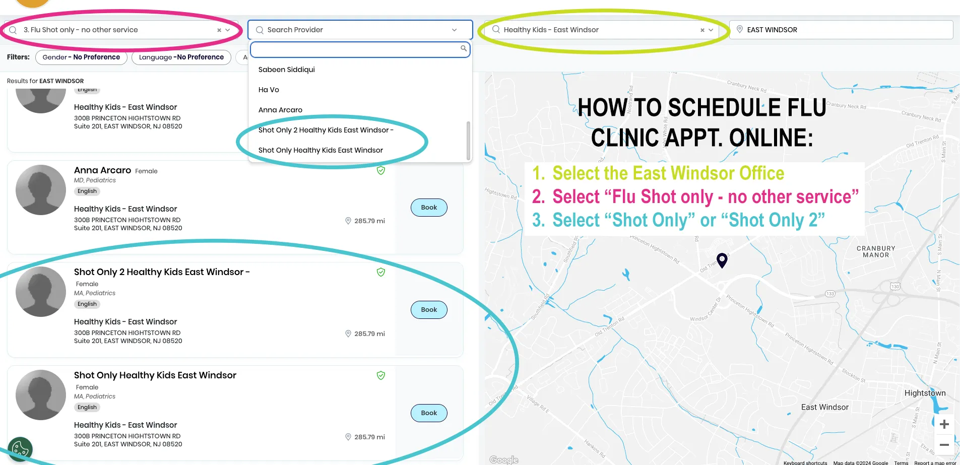 Flu Clinic Scheduling