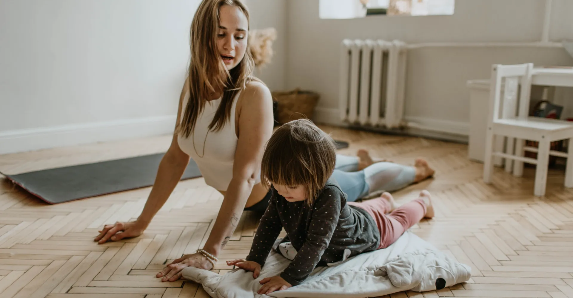 woman and child