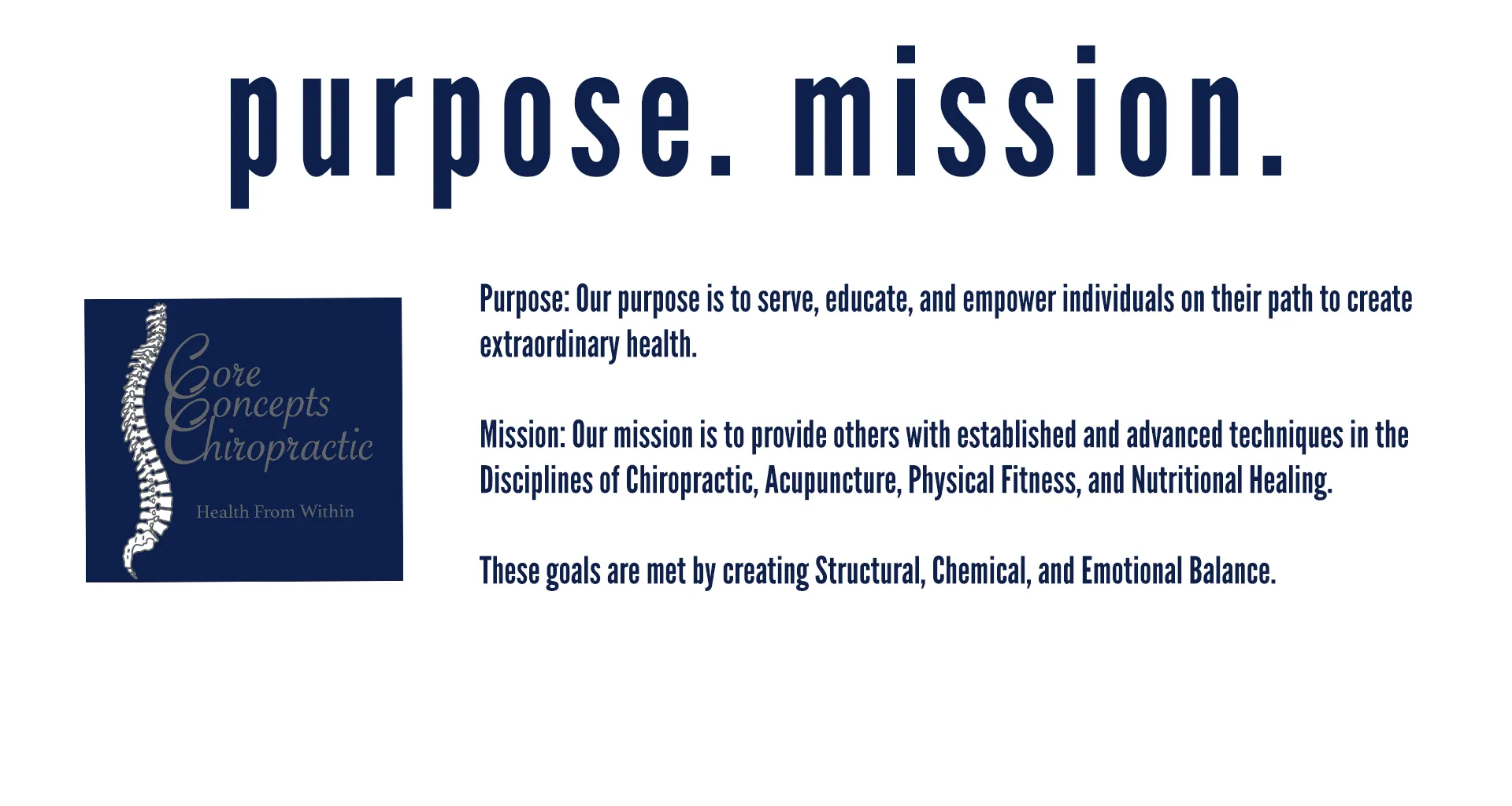 purpose mission