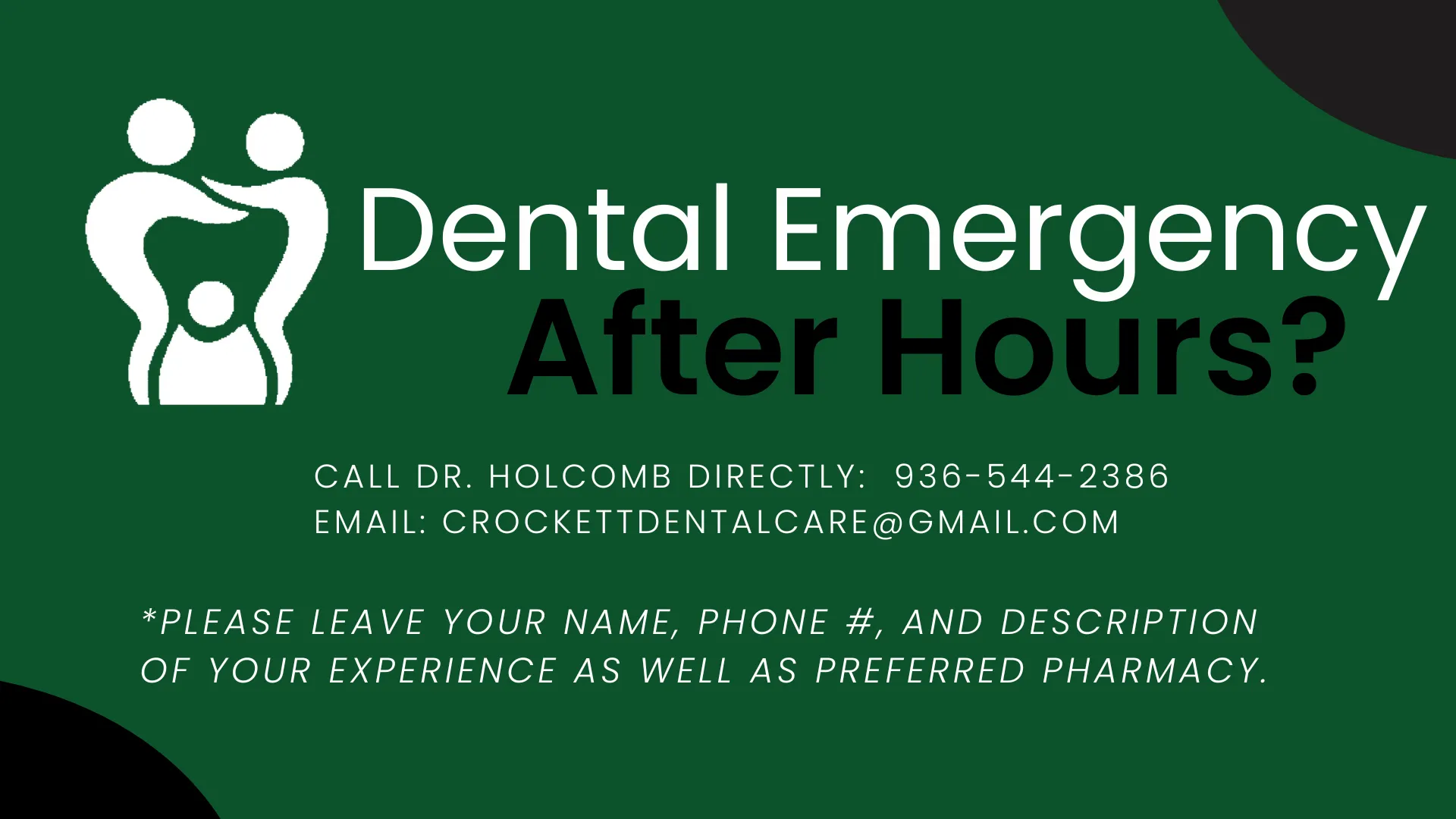 Dental Emergency Graphic