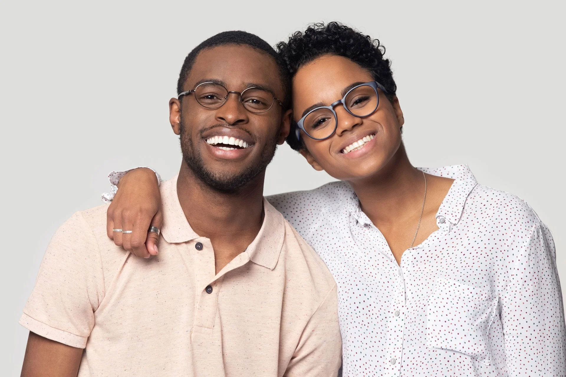 couple with glasses 