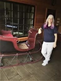 Donna with Sleigh