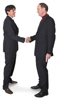 Image of two business men shaking hands Image of two business men shaking hands