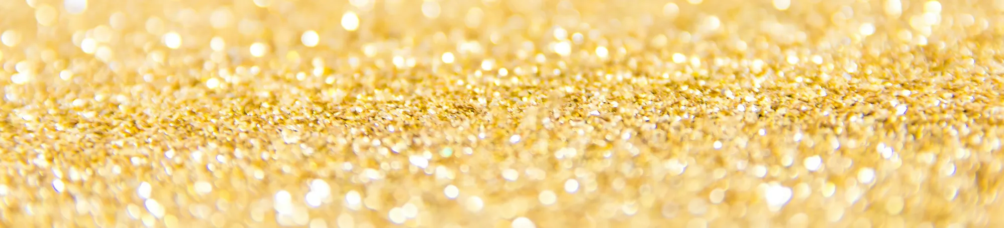 Glittering gold