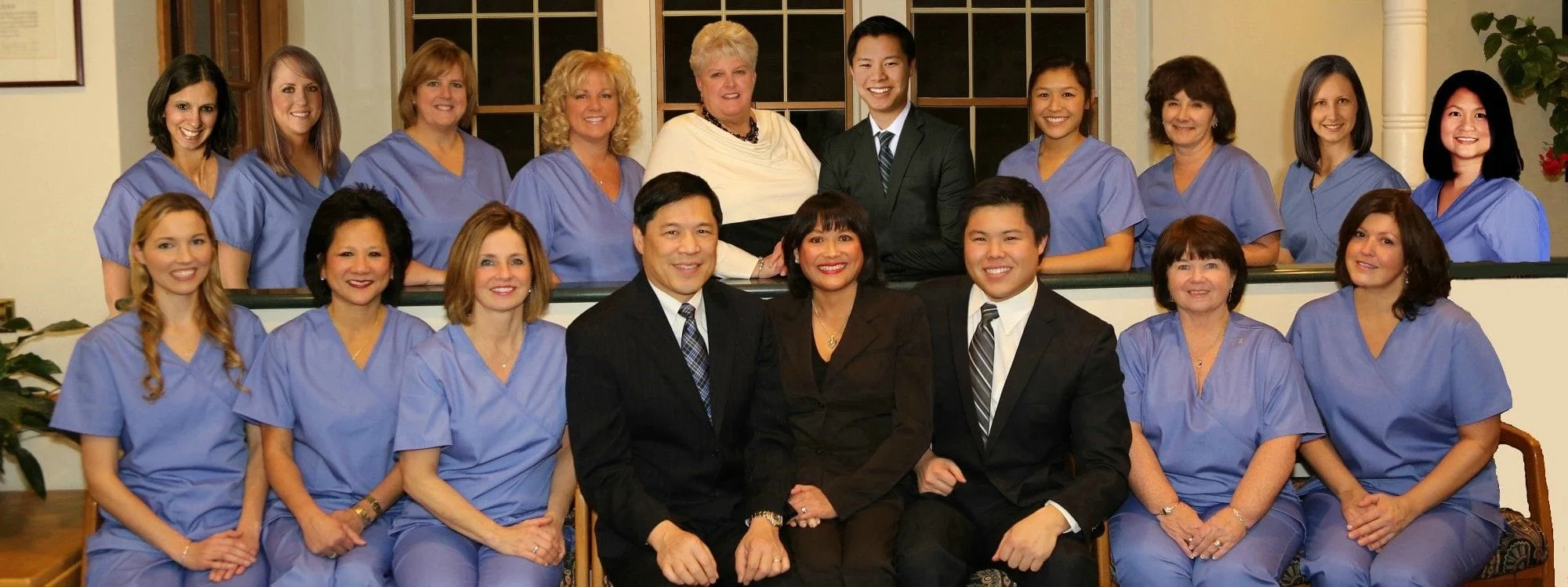 Pan Dental Care doctors and staff photo, family dentistry Melrose, MA