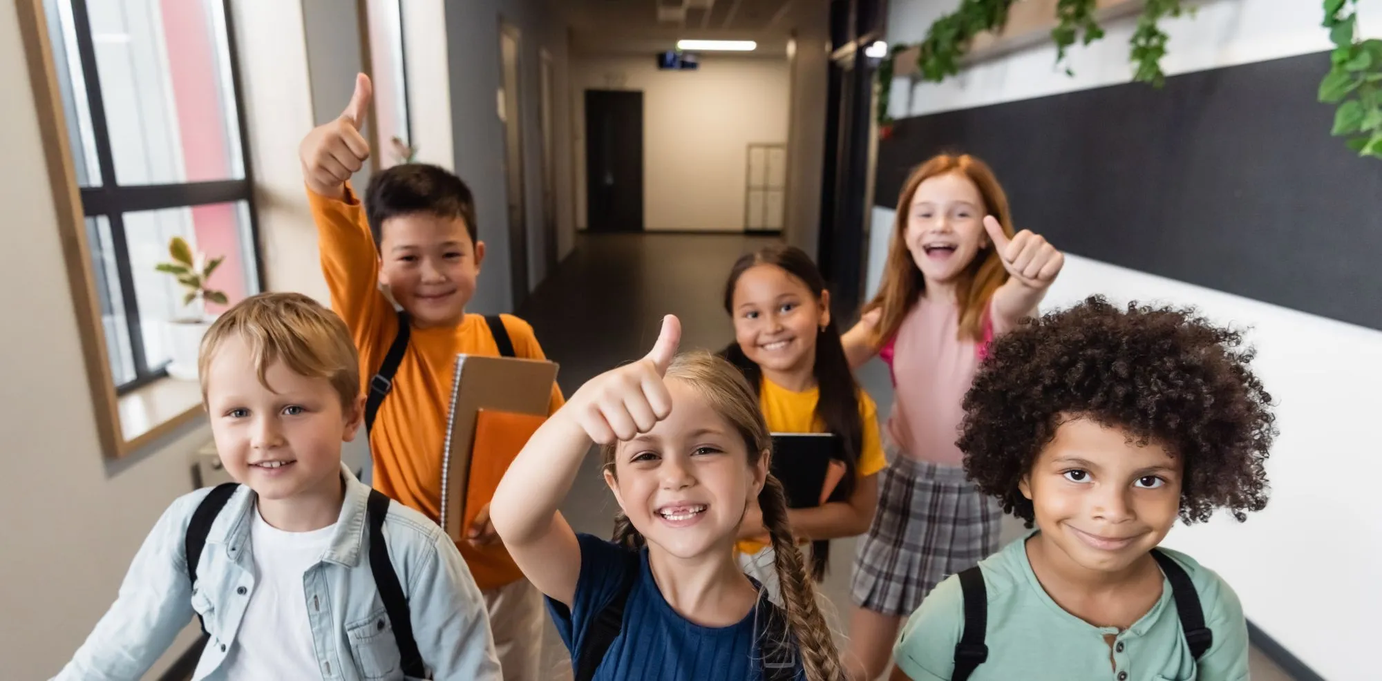 Group of Kids at School Smiling