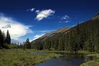 Lush Green Mountain Range