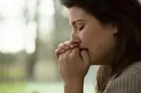 Woman crying