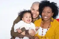 Bi-Racial Couple with their child