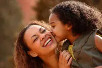 African American Mother with Daughter