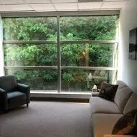 My office offers florr to celing windows and a wonderful view and the on way glass offers client privacy.