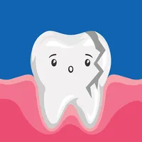 Cartoon of broken tooth requiring Emergency Dentistry, Chicago, IL