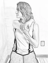 arm across shoulder pain stretch