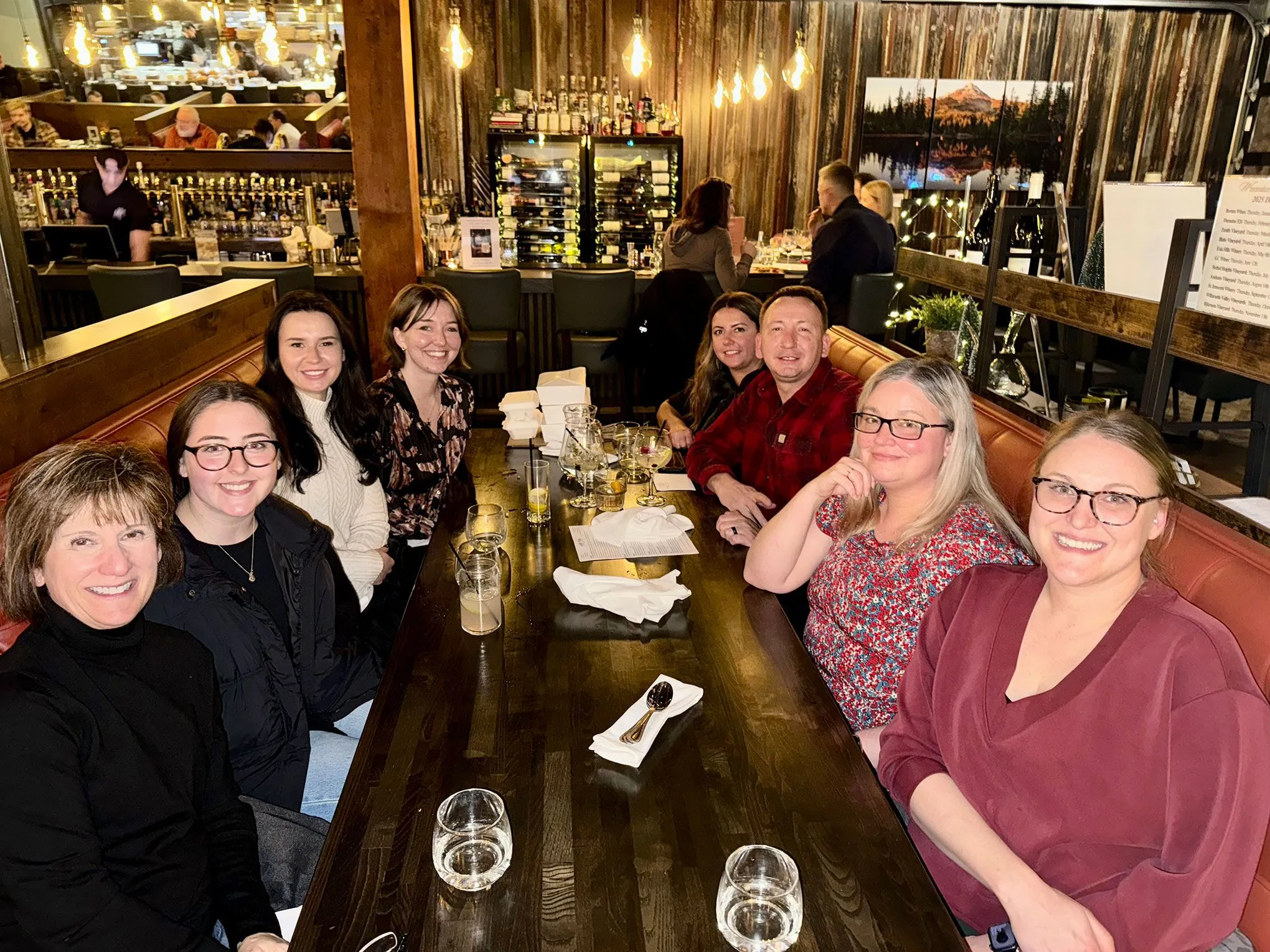 group photo of Dr. Igor Sitnik DMD and dental staff at mini golf course, general dentistry Salem, OR dentist