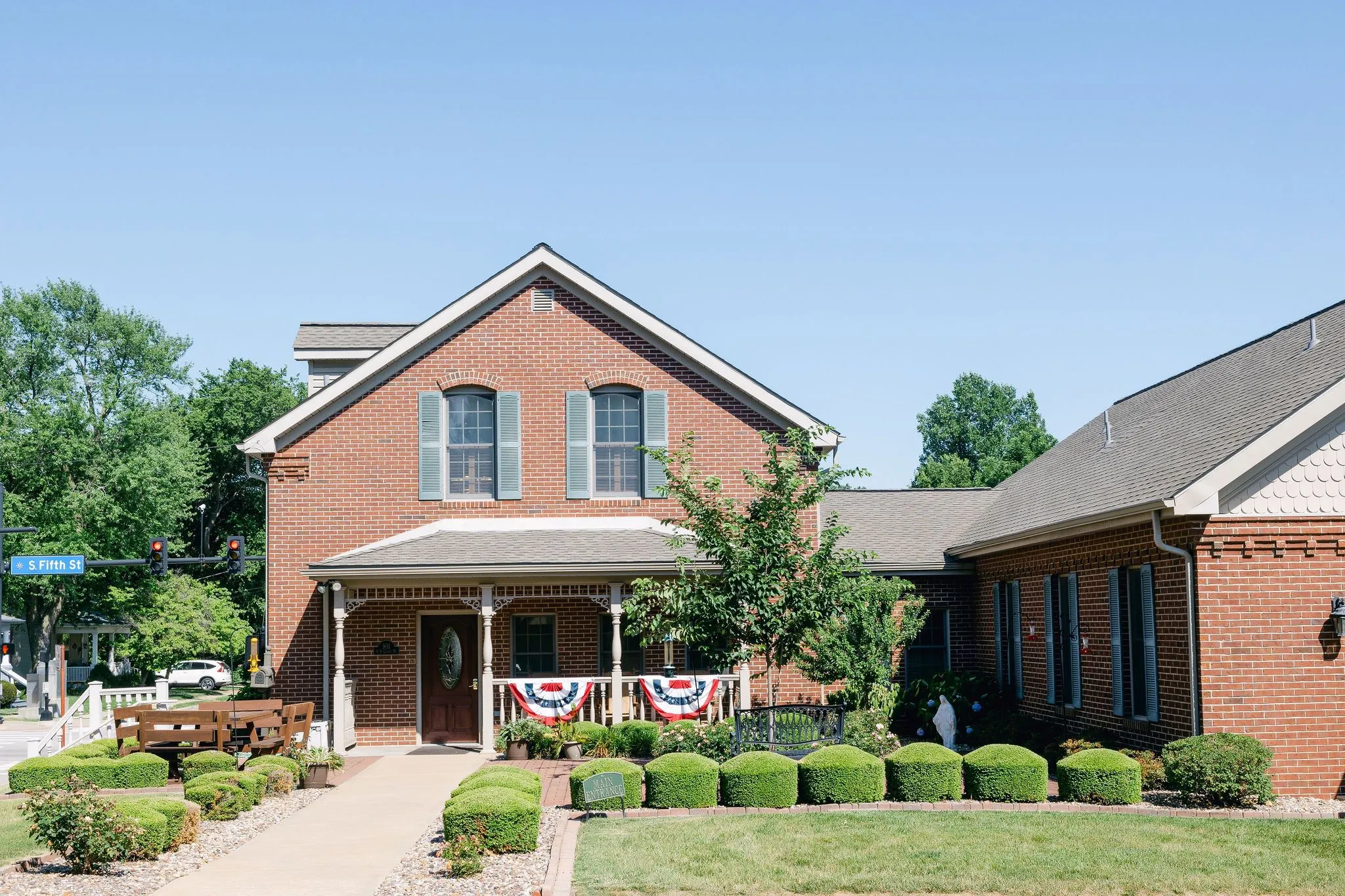 Our Courtyard and entrance