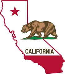 a image outline of the state of California
