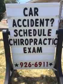 Car accident sign