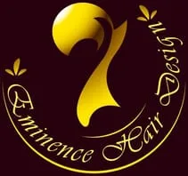 Eminence Hair Design's logo with purple background
