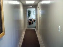 Hallway to office.