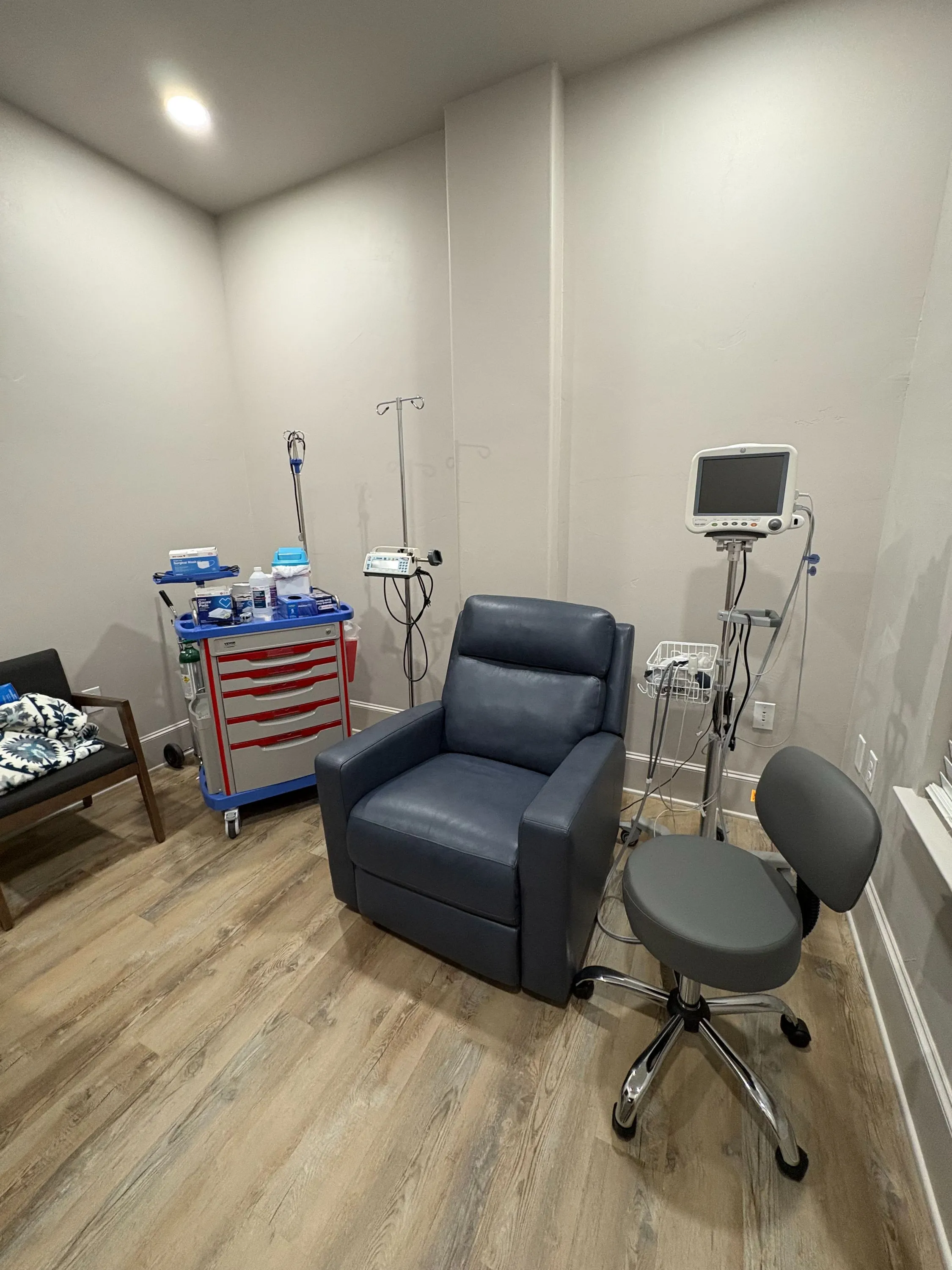 Ketamine Infusion Therapy Room at Elevate Adult Psychiatry in Lubbock, TX
