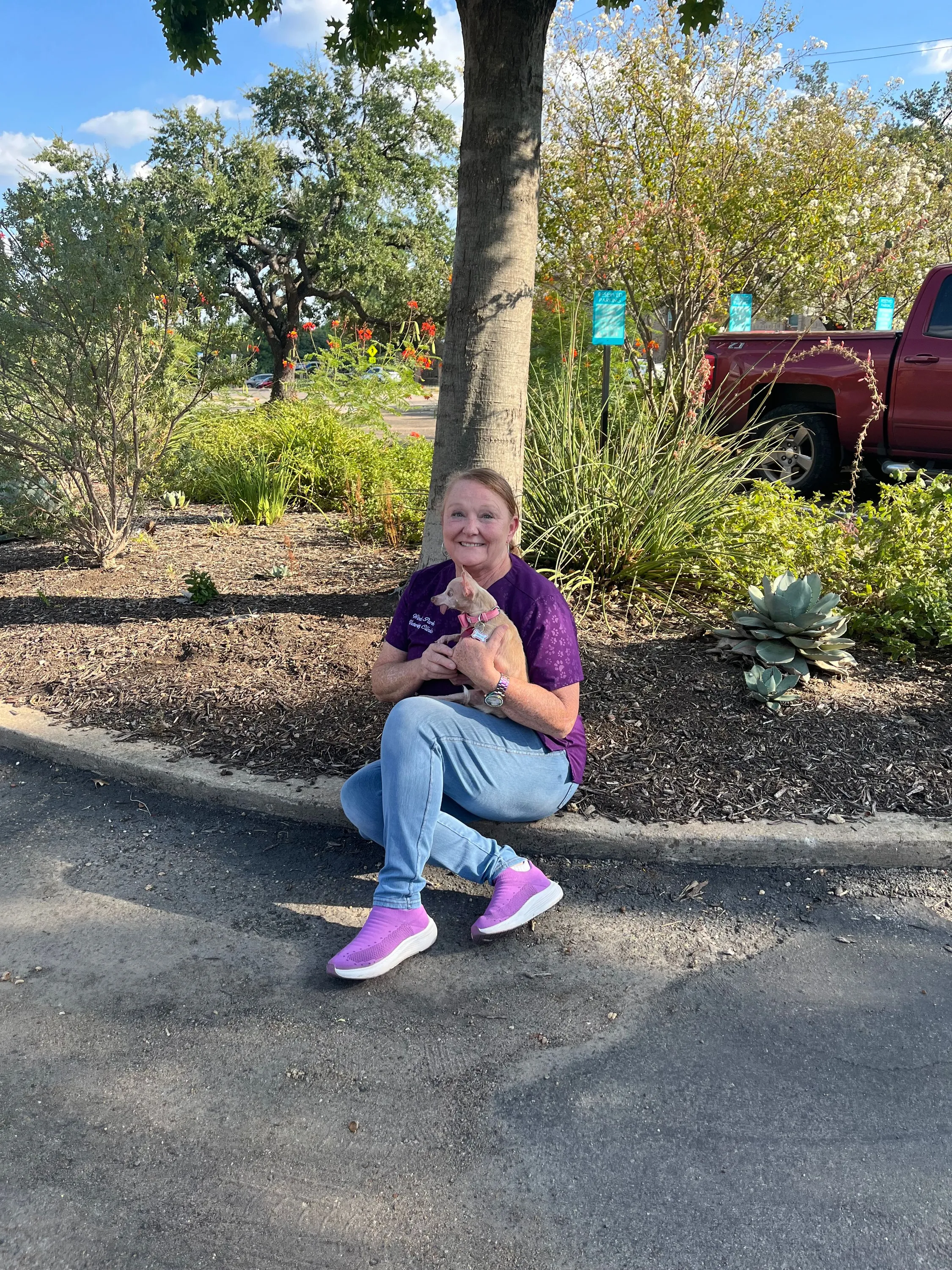 Tammy holding Deery Lou