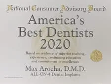 all on 4 dental implants award
