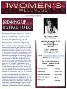 Women Wellness Newsletter 1: Psychologist in Montreal