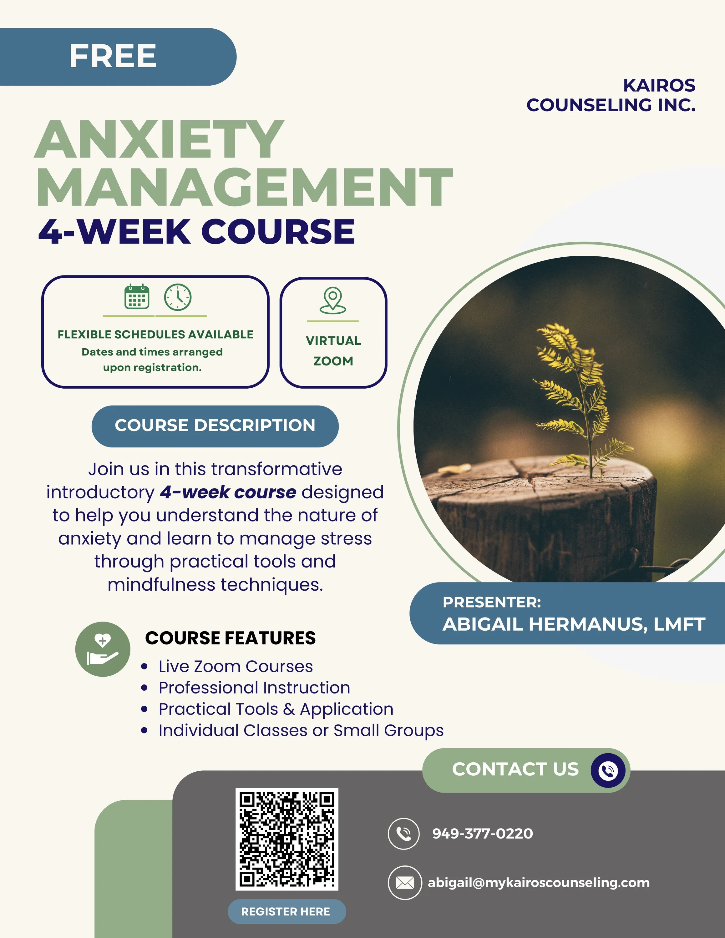 Anxiety Management Course