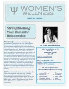 Women Wellness Newsletter 4: Psychologist in Montreal