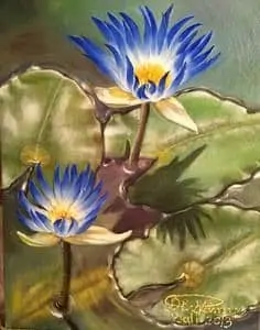 Blue Flower Painting