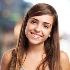 teen girl smiling with nice straight teeth, Orthodontist Milford, MI