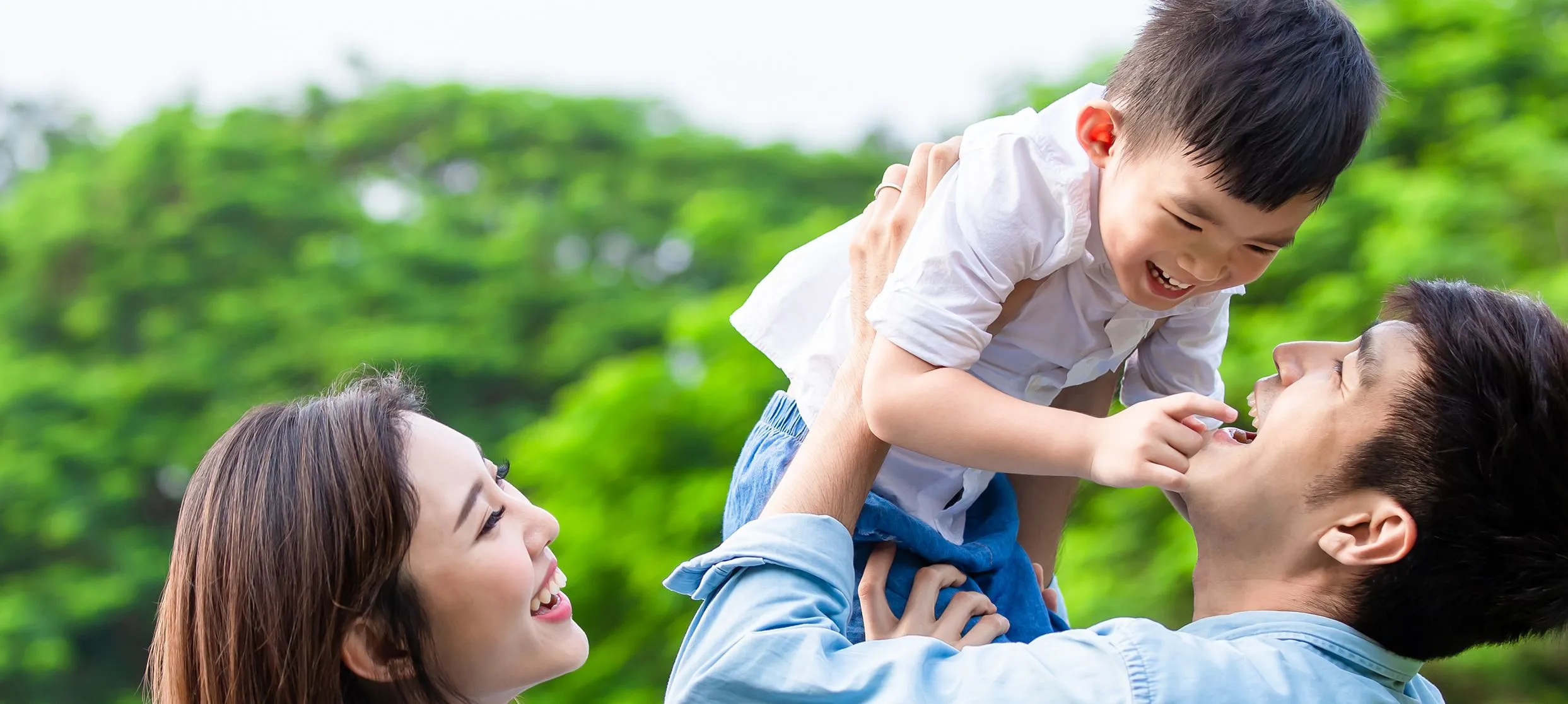 Family smiling