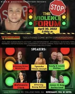 Stop the Violence Forum