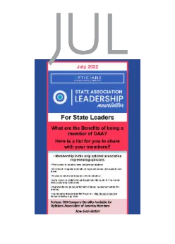 State Leader Newsletter: JUL 2022