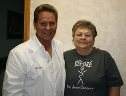 Image of the Dr. with a client
