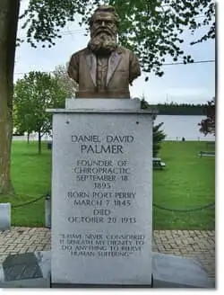 Daniel-David Palmer Statue