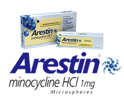 Arestin product packaging for gum disease treatment Mahwah, NJ