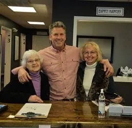 Dr. Bill Tackett with Carol and Betty