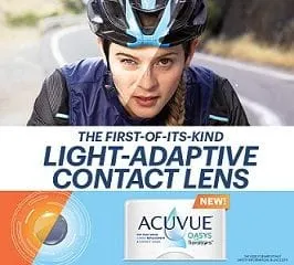 Acuvue Oasys Transition Contact Lenses Light To Dark
