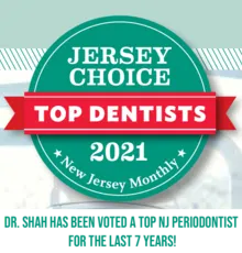 Dr. Shah has been voted a NJ Top Dentist 7 years in a row!