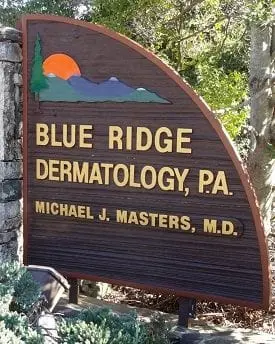 blue ridge dermatology, pa sign